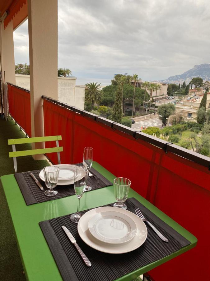 Charmant 2 Pieces Vue Sur Mer Et Monte-Carlo A Roquebrune Cap Martin מראה חיצוני תמונה